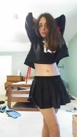 crossdressing cute femboy twink clip