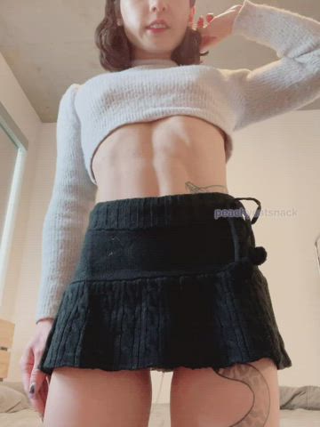 Peeking out of my short skirt π
