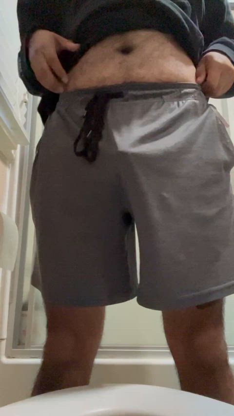 cock pee pissing toilet clip