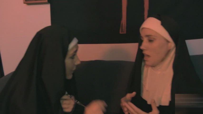 lesbian milf nun onlyfans pornstar clip