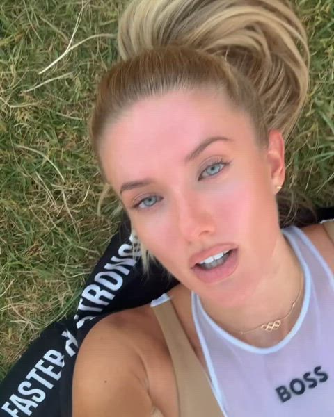 athletic blonde sexy clip