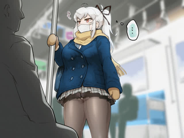 animation autofellatio cumshot cute femboy futanari hentai public sissy trans woman