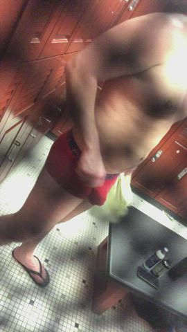 Gym Locker Room Naked Spy Voyeur Exhibitionist Cock Public Nudity Porn GIF by kmavmich