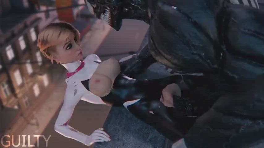 3D Animation Gwen clip