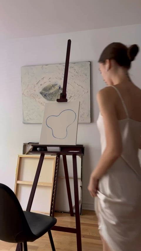 art dress nude art tiktok white girl clip