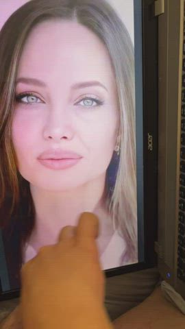 angelina jolie cumshot tribute clip