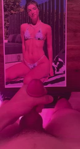 bikini celebrity cock cum cumshot tribute clip