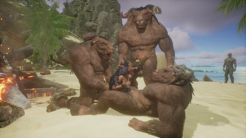 3D Cartoon Gangbang NSFW Outdoor clip