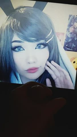 cosplay costume cum cumshot facial tribbing tribute clip