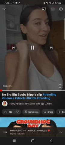 boobs see through clothing t-shirt clip