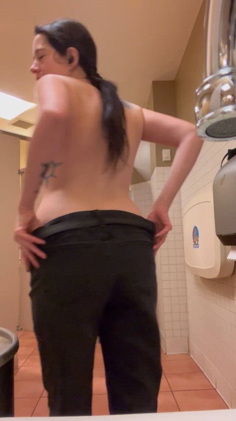 I can’t wait to get fucked in the bathroom at work