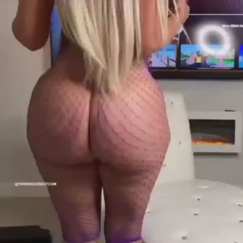 Ass Clapping Big Ass Fishnet clip