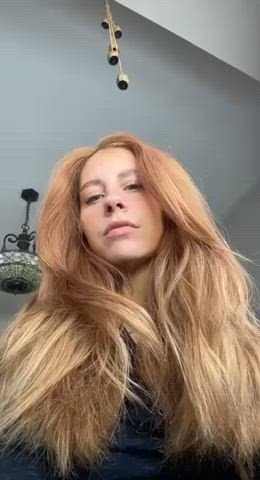 ahegao redhead tongue fetish clip