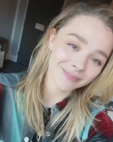 blonde green eyes smile clip