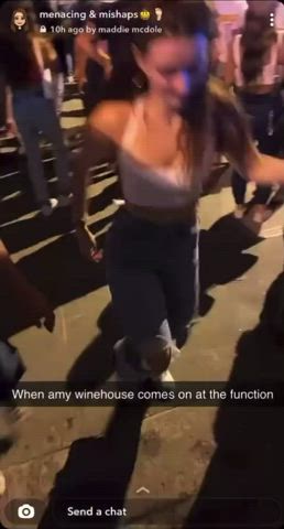 dancing genevieve gandi redhead white girl clip
