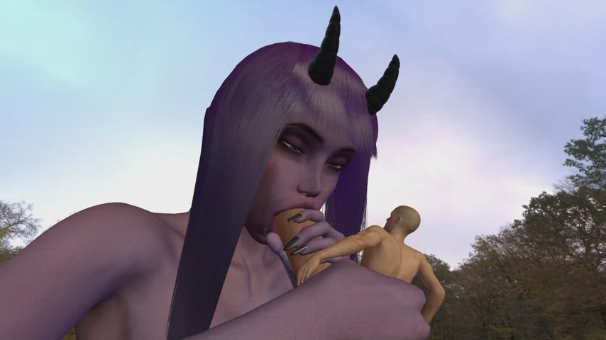 3d giantess monster cock clip