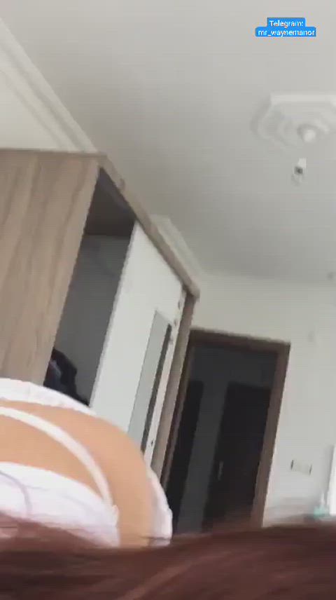 bed blowjob cock homemade clip