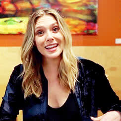 Boobs Elizabeth Olsen Smile clip