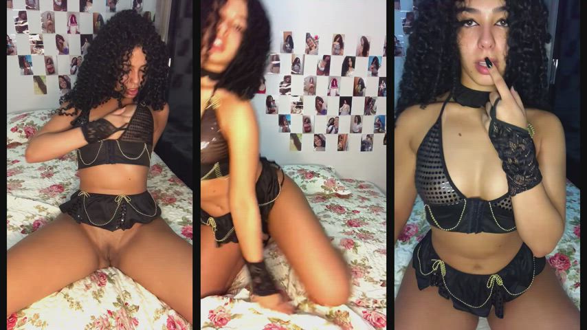 Brazilian Dancing Masturbating Natural Petite clip
