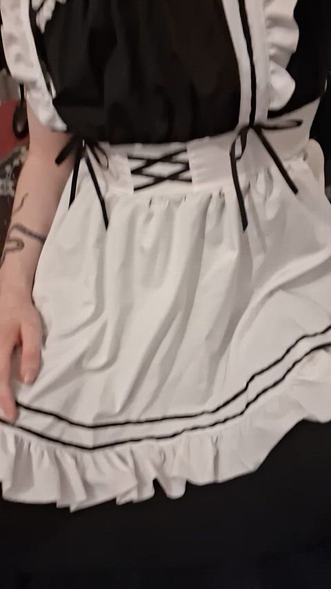 amateur femboy maid clip