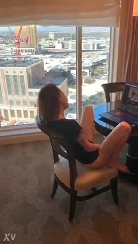 Catching daughter masturbating, and cumming on her top