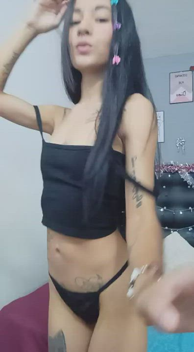 Kinky Latina Long Hair Step-Daughter Step-Sister Teen clip