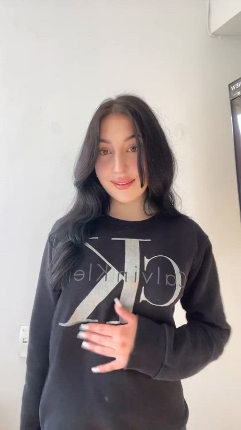 brunette lingerie tiktok underwear clip