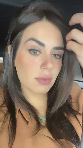 Blue Eyes Brazilian Brunette Dani Facial Goddess Labia Tease clip