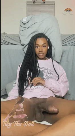 BBC Ebony Monster Cock Thick Cock Trans clip