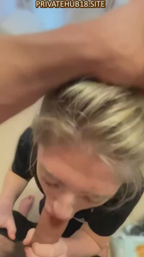 blonde blowjob cum cumshot facial milf teen tiktok tits clip