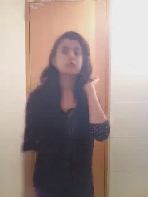 bathroom desi selfie striptease clip