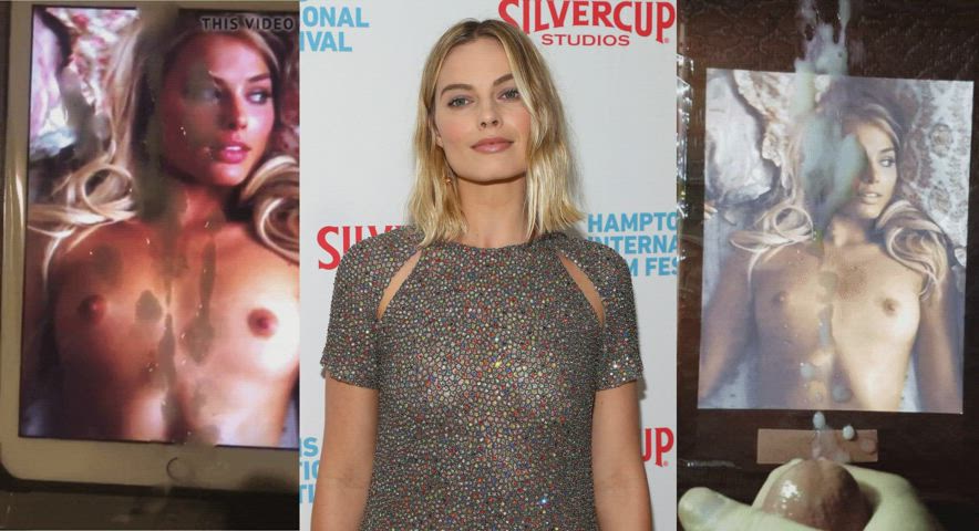 Cumshot Margot Robbie Tribute clip