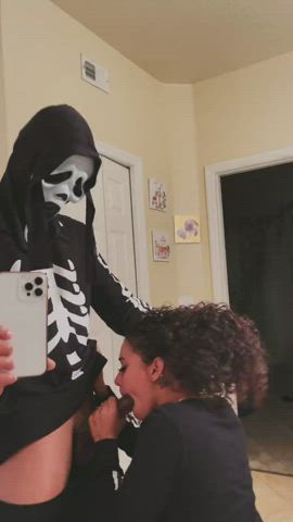 bbc blowjob cosplay curly hair curvy deepthroat interracial clip
