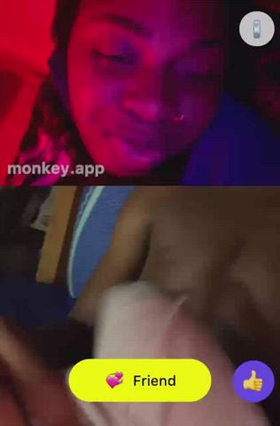 cock shock flashing reaction webcam clip