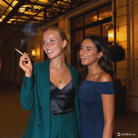 sexy slut smoking clip