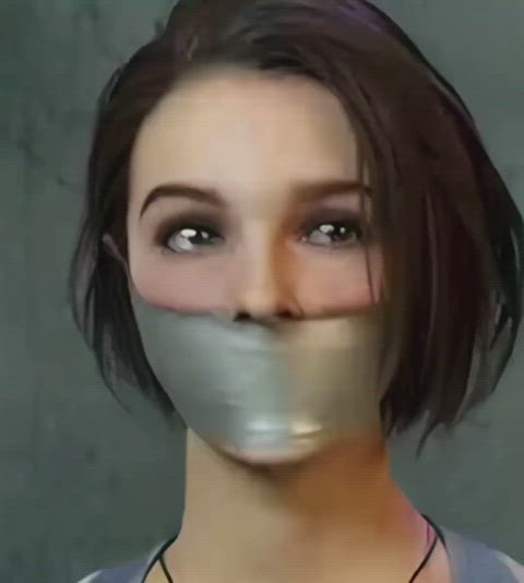 animation gagged teen clip
