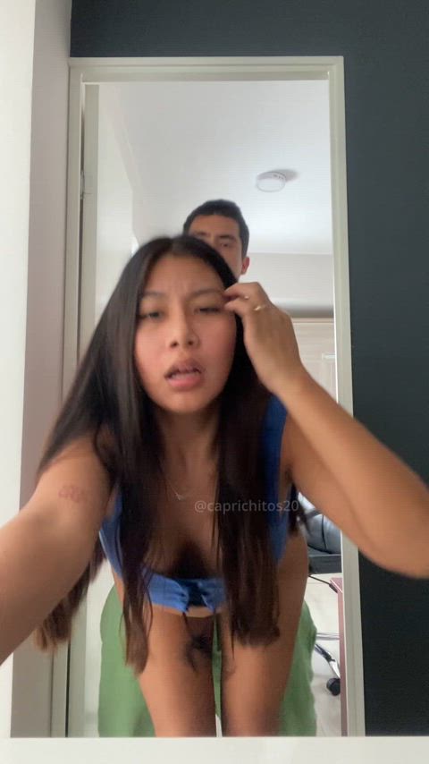 My tits bouncing