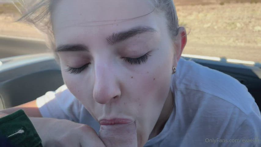 blowjob eva elfie public clip