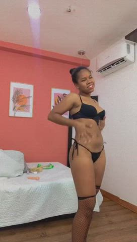 dancing ebony erotic latina lingerie pretty sensual thong clip