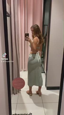 ass big tits cleavage dirty blonde fake tits model tiktok clip
