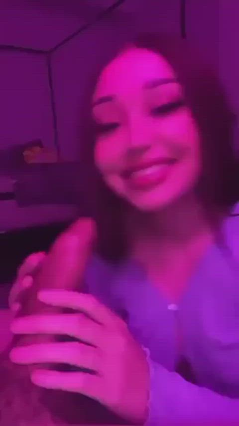 blowjob cute homemade night selfie sloppy smile clip