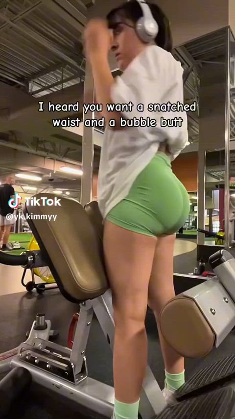 bubble butt fit fitness glasses gym pawg tiktok workout phat-ass-white-girls clip