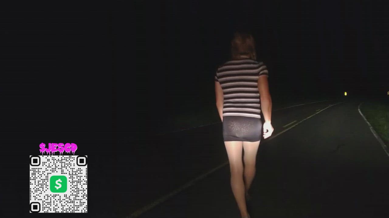 crossdressing outdoor sissy clip