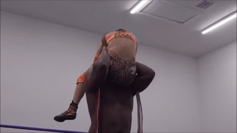 brunette white girl wrestling clip