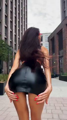 brunette glamour glasses legs skirt clip