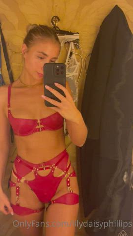 blonde lingerie onlyfans clip