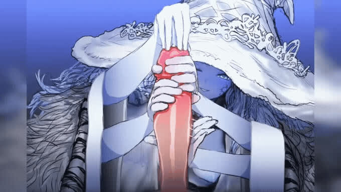 animation anime eye contact handjob hentai clip