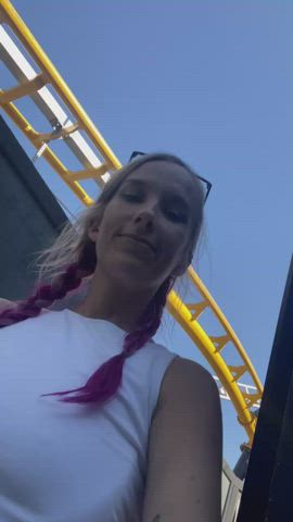 Took a break from Six Flags for a different kinda thrill!🎢