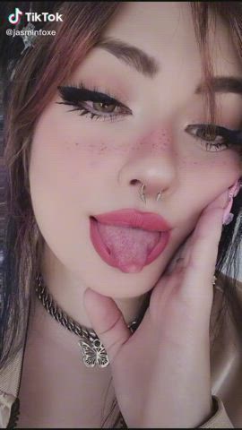 Brown Eyes Eye Contact TikTok Tongue Fetish clip