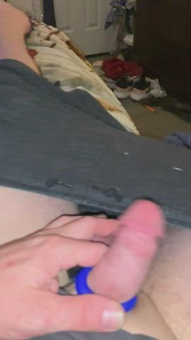 cock cock ring handjob solo clip
